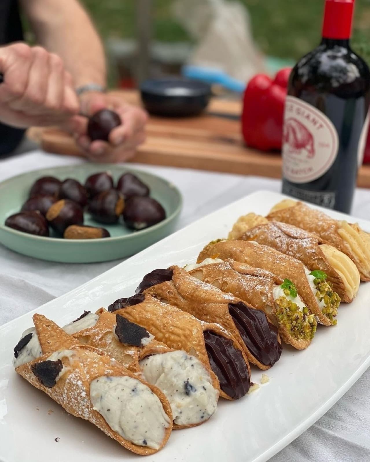 Sicilian cannoli and pastries at Locale Newstead