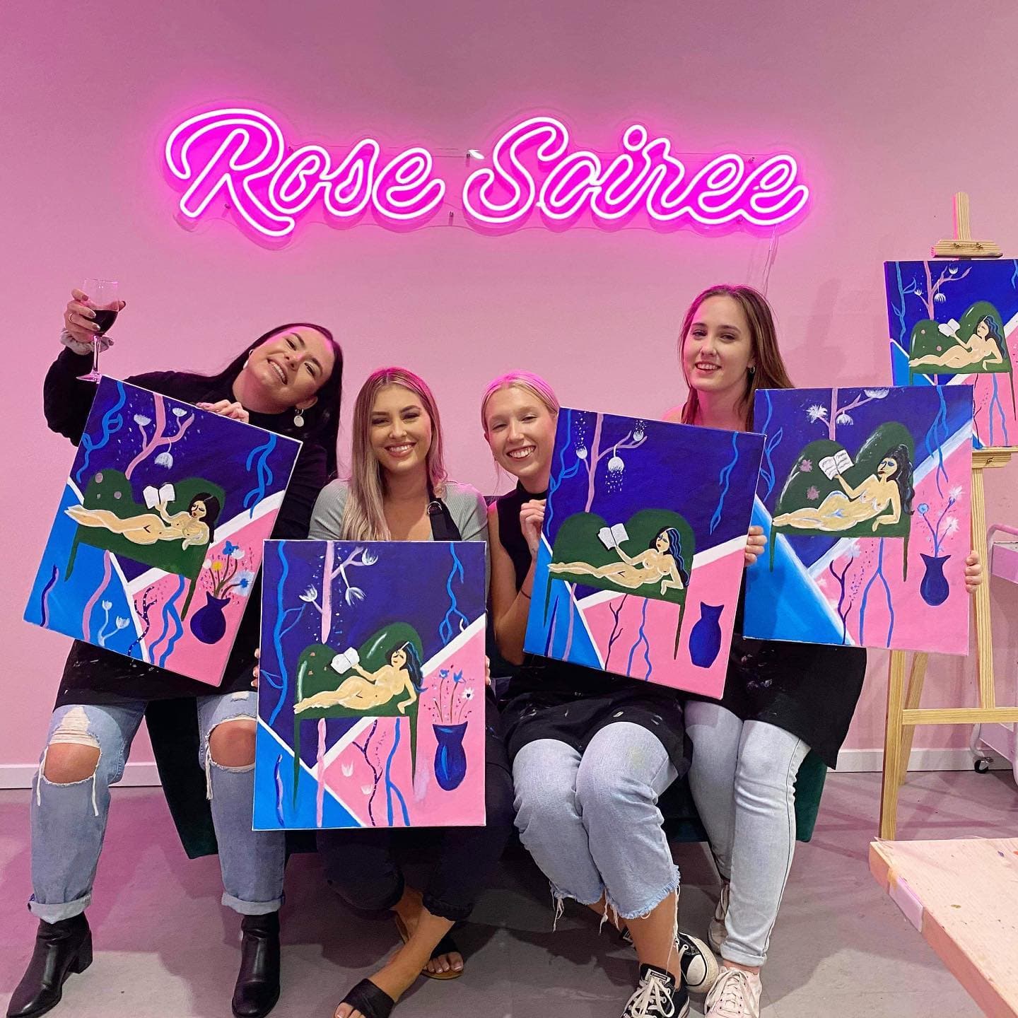 Rose Soiree Brisbane- Paint and Sip — Bulimba, Brisbane