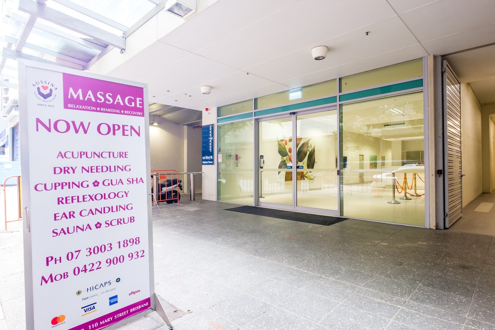 AUSSINA MASSAGE ACUPUNCTURE CENTRE — Brisbane CBD, Brisbane
