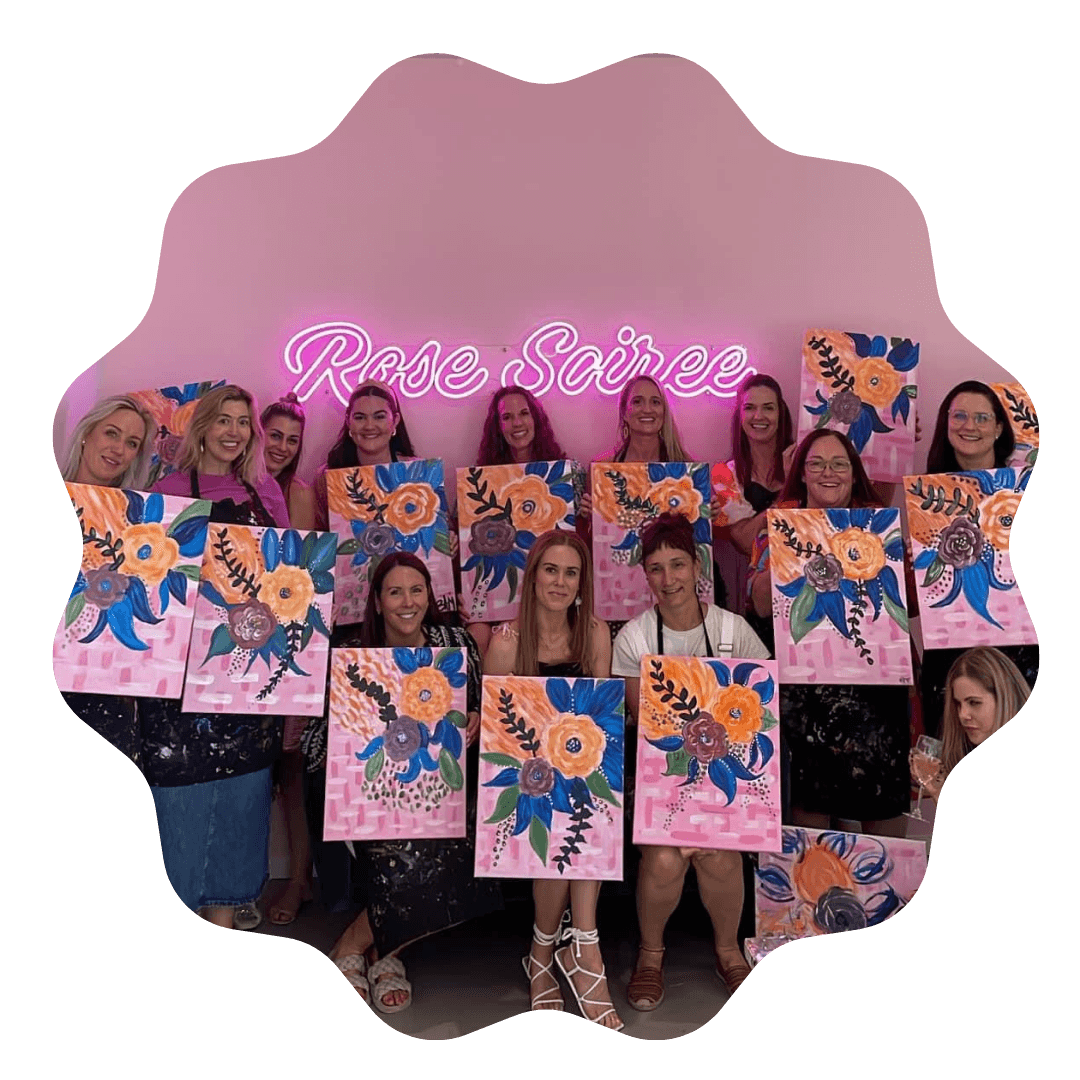 Rose Soiree Brisbane- Paint and Sip